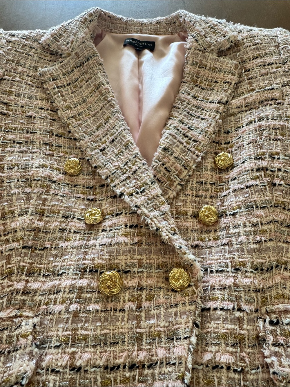 Generation Love Pink Tweed Blazer - Picture 9 of 14